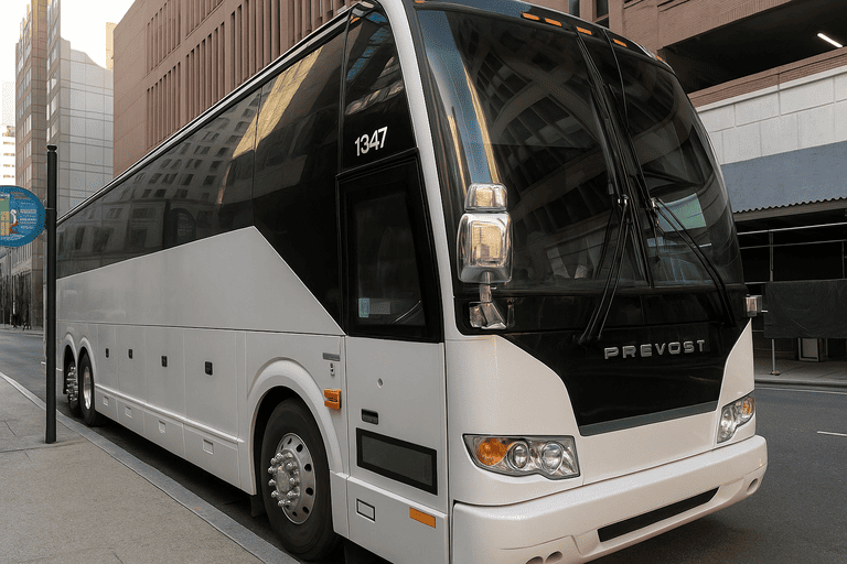 a Beaverton Minibus Company coach bus