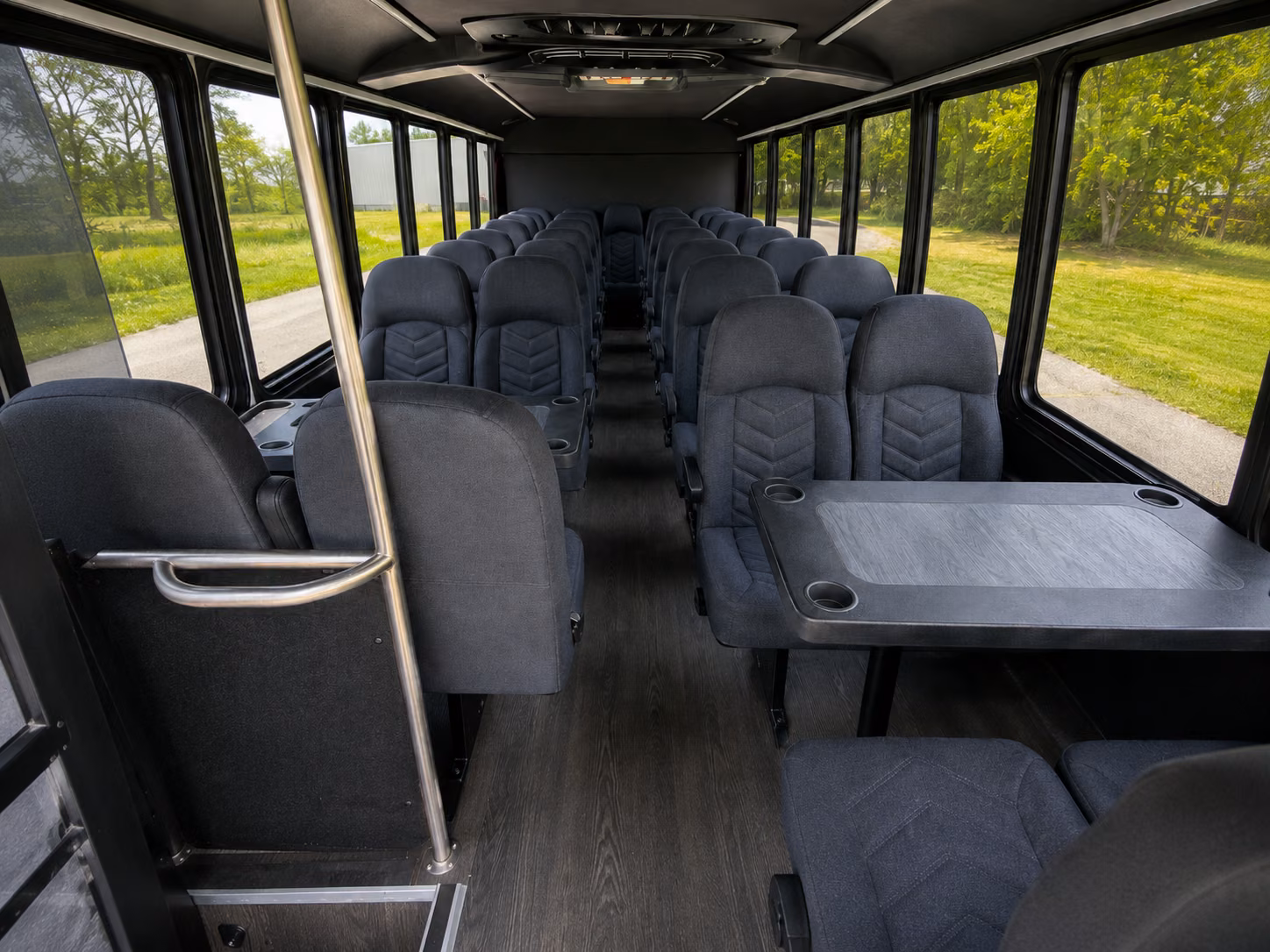 beaverton 20 passenger minibus interior