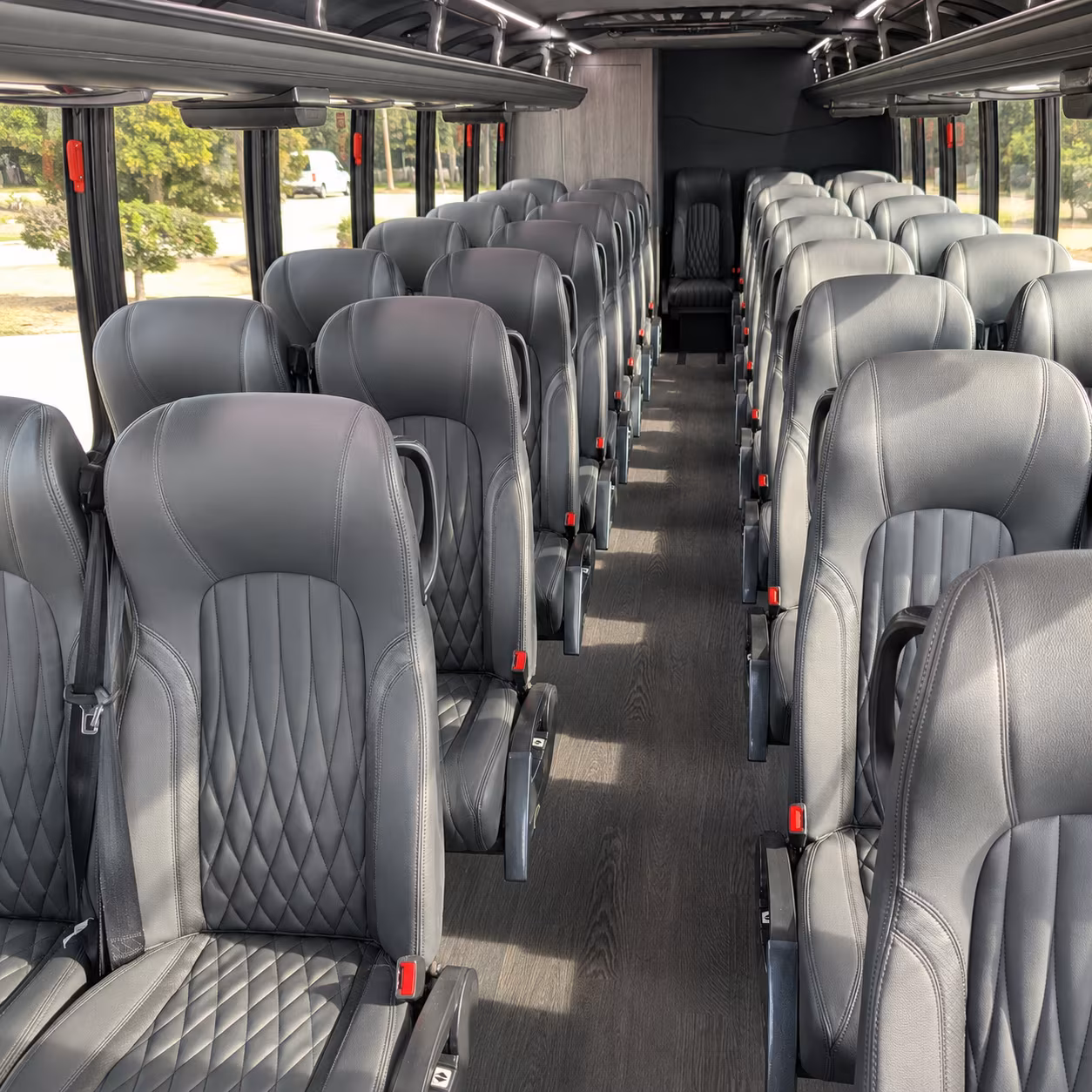beaverton 25 passenger minibus inside