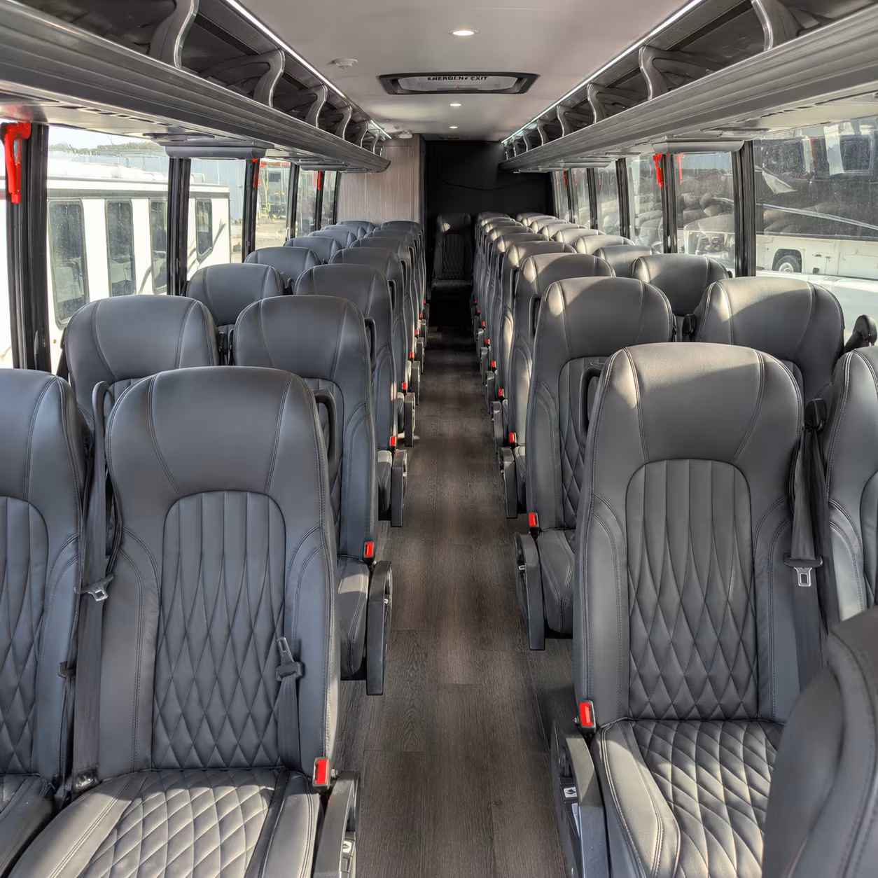 beaverton 28 passenger minibus inside