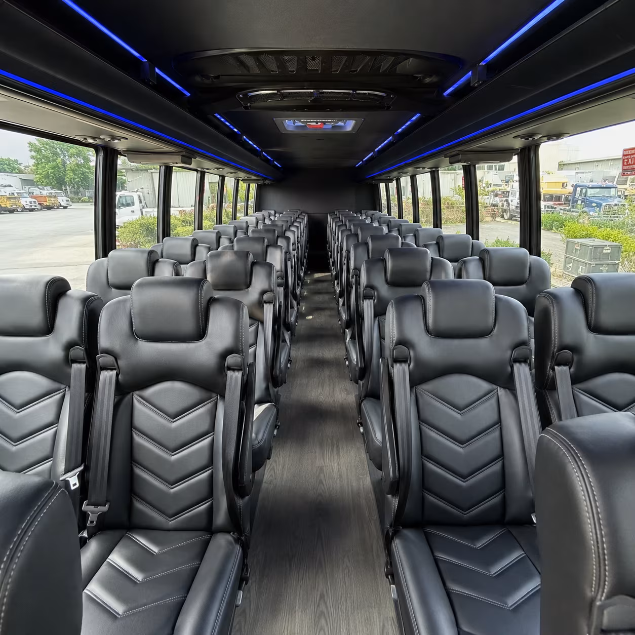 beaverton 30 passenger minibus interior