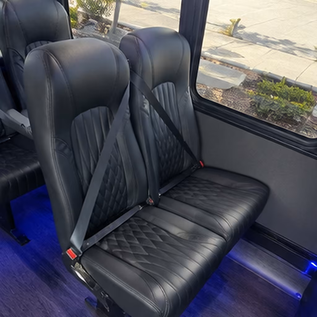 beaverton 35 passenger minibus interior