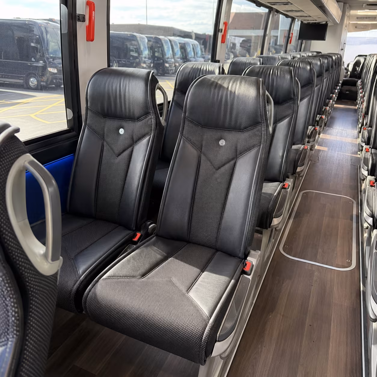 beaverton 40 passenger charter bus interior